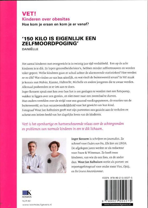 Achterkant van Vet!