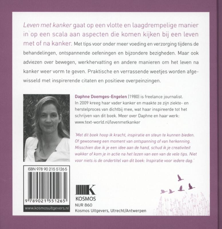 Achterkant van Leven met kanker