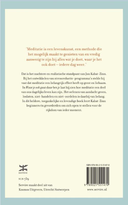 Achterkant van Waar je ook gaat, daar ben je