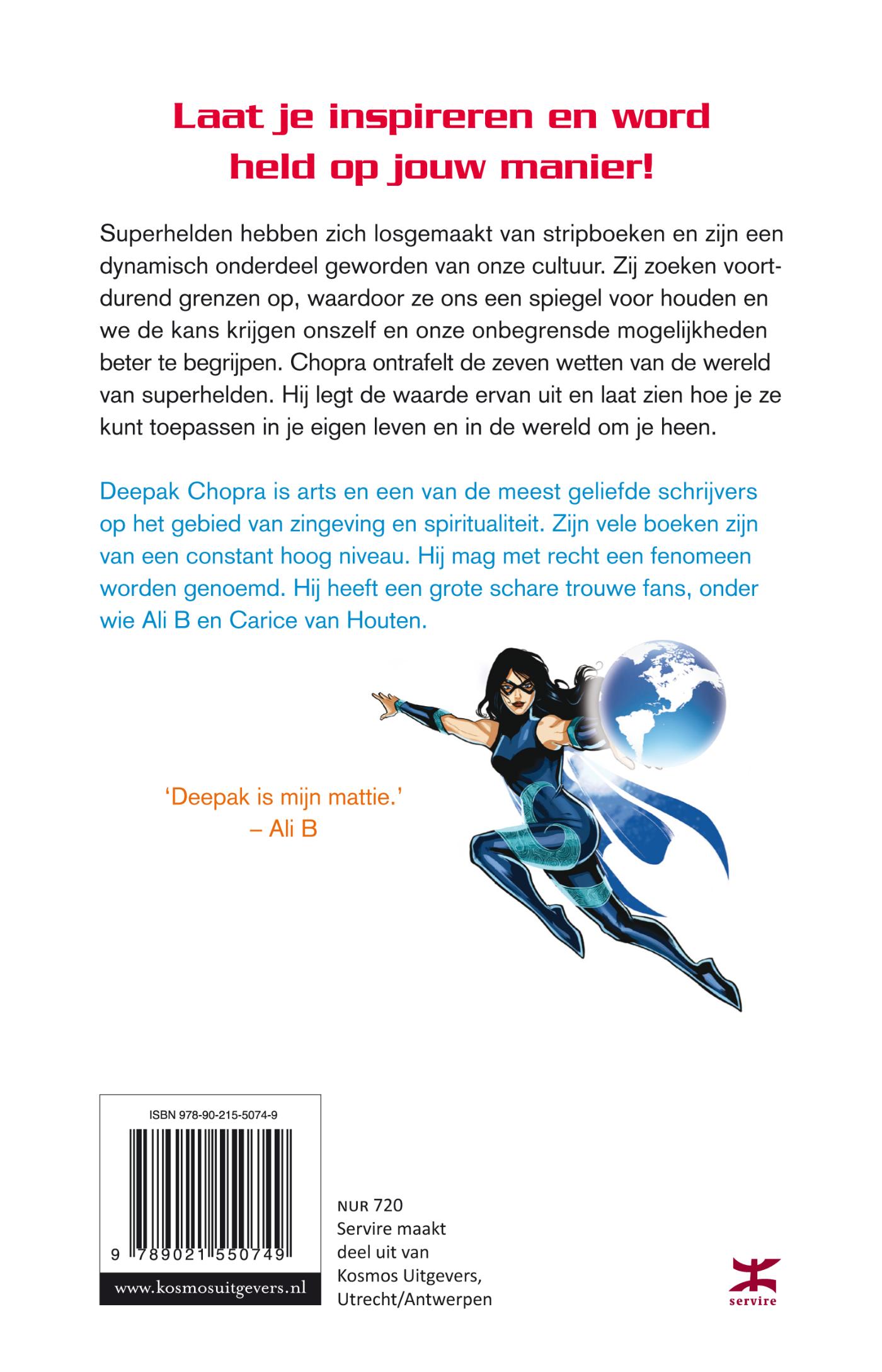 Achterkant van De zeven spirituele wetten van superhelden
