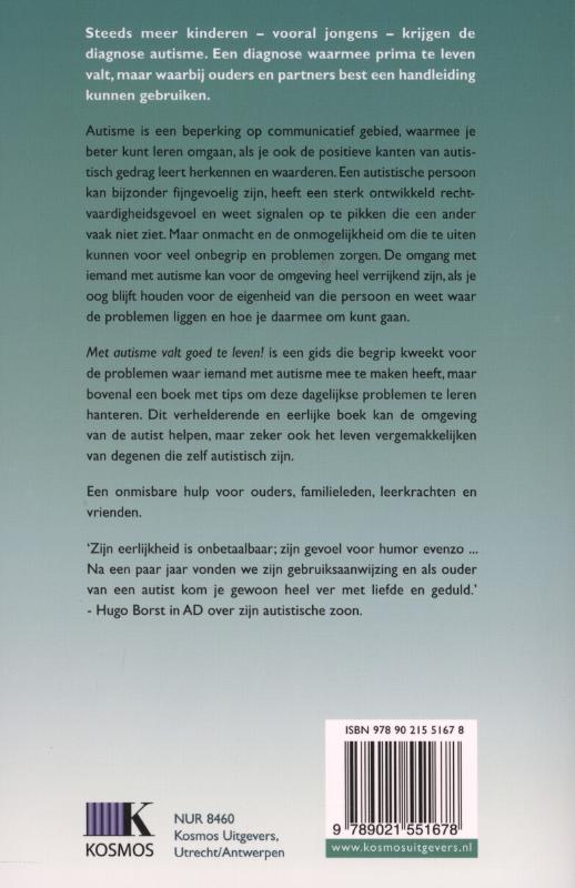 Achterkant van Met autisme valt goed te leven!