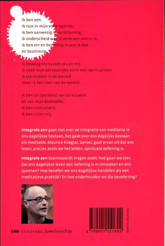 Achterkant van Integrale zen