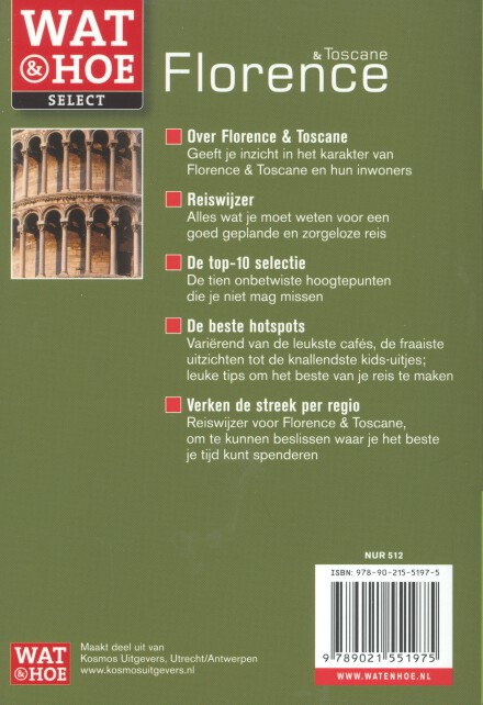 Achterkant van Florence en Toscane