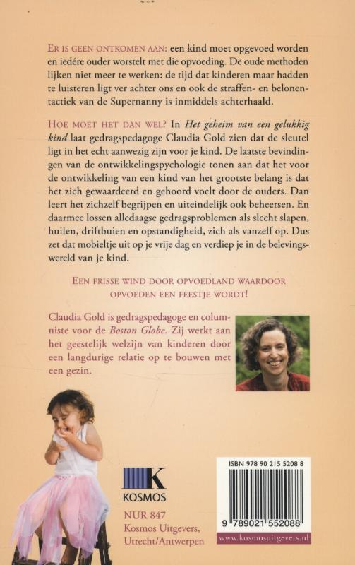 Achterkant van Het geheim van een gelukkig kind