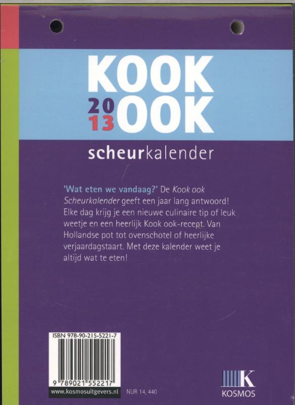Achterkant van 2013