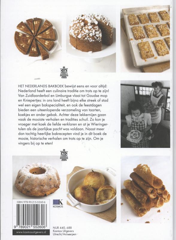 Achterkant van Het Nederlands bakboek