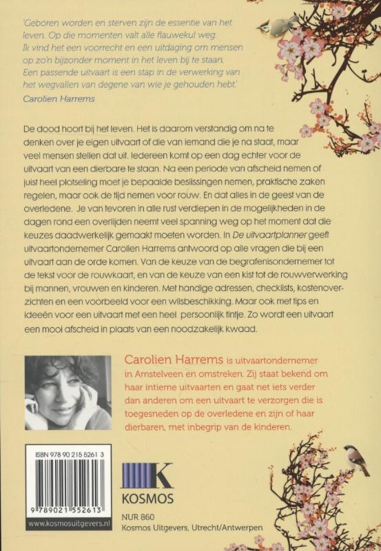 Achterkant van De uitvaartplanner
