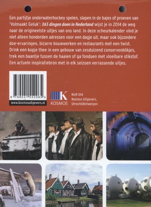 Achterkant van 365 dingen doen in Nederland