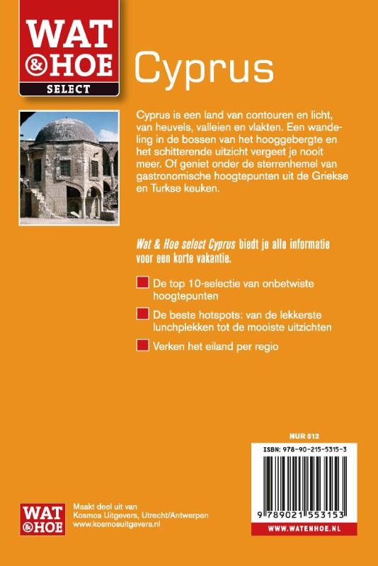 Achterkant van Wat & Hoe Select Cyprus