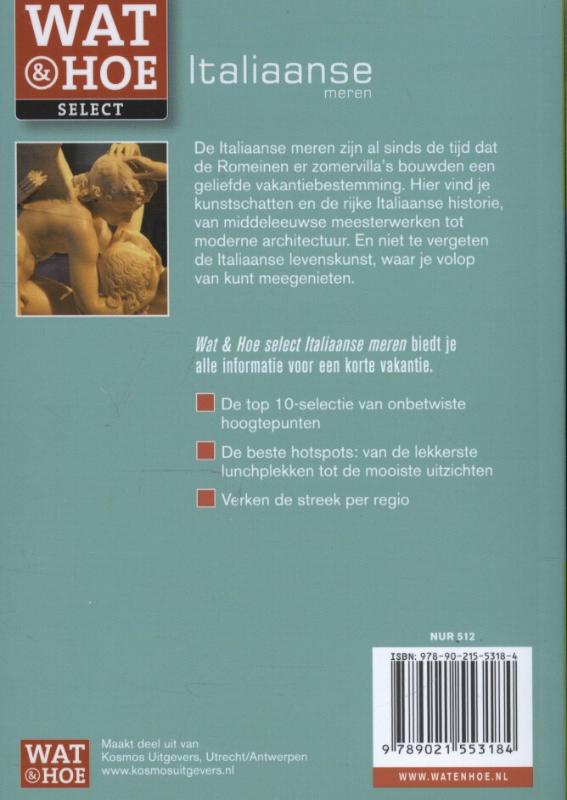 Achterkant van Italiaanse meren