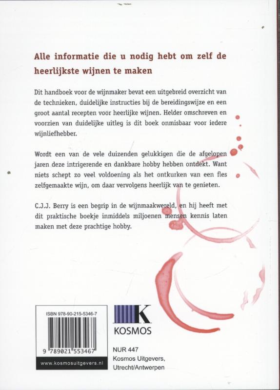 Achterkant van Zelf wijn maken