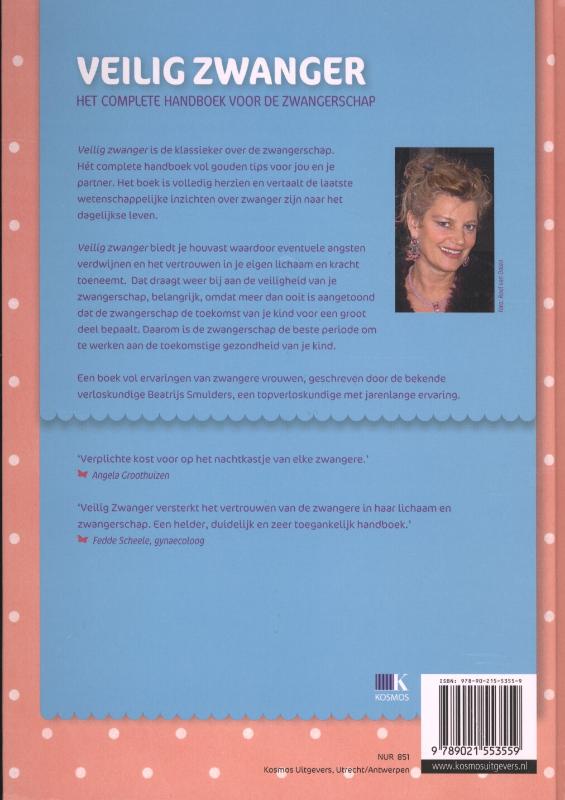 Achterkant van Veilig zwanger