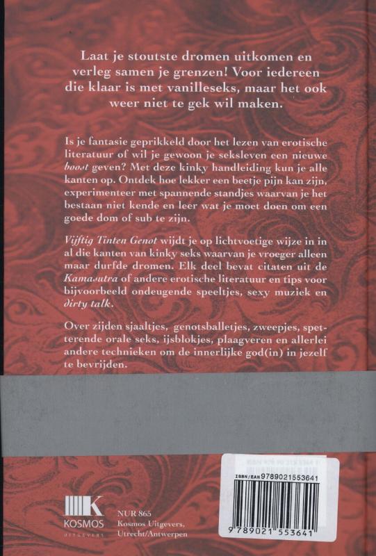 Achterkant van Vijftig tinten genot