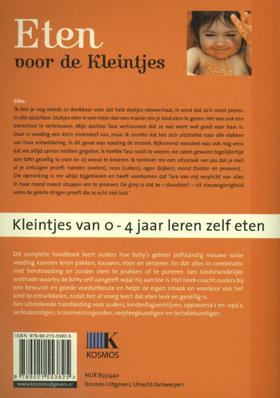 Achterkant van Eten voor de kleintjes