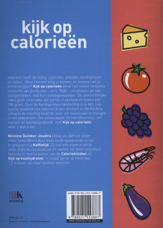 Achterkant van Kijk op calorieen