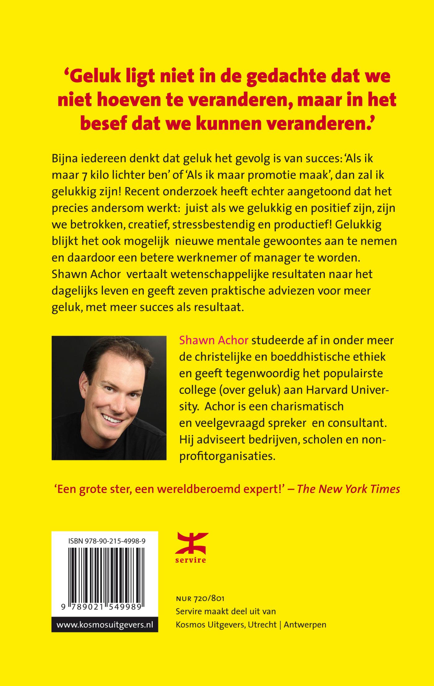 Achterkant van De voorsprong van geluk