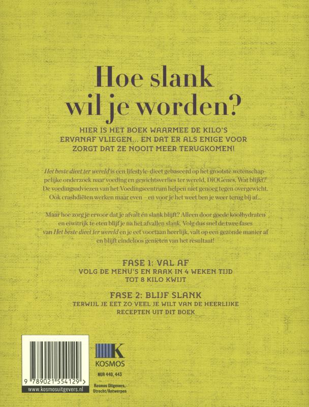Achterkant van Het beste dieet ter wereld