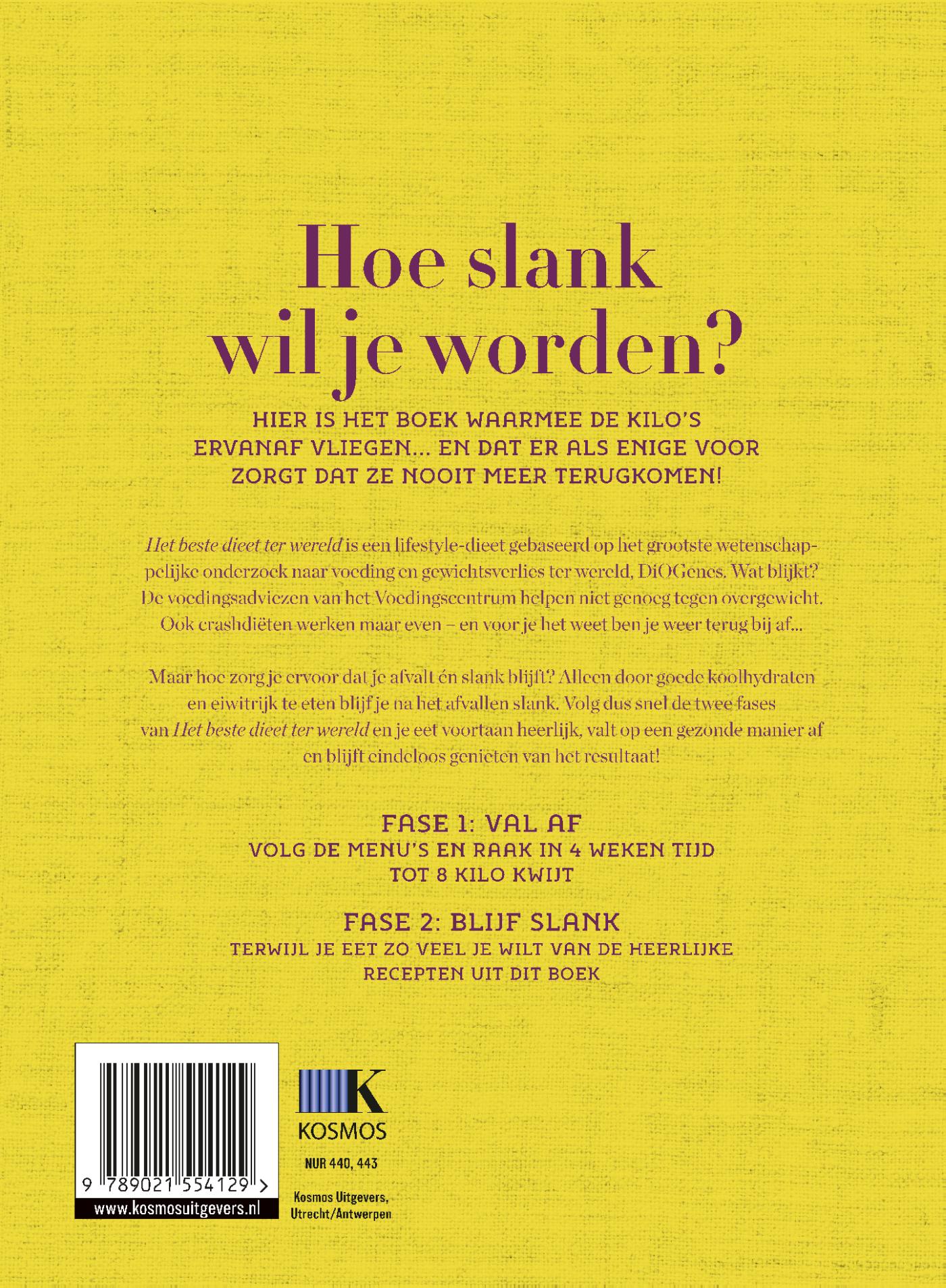 Achterkant van Het beste dieet ter wereld