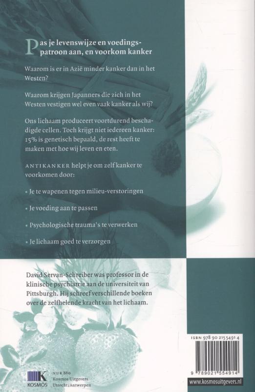 Achterkant van Antikanker