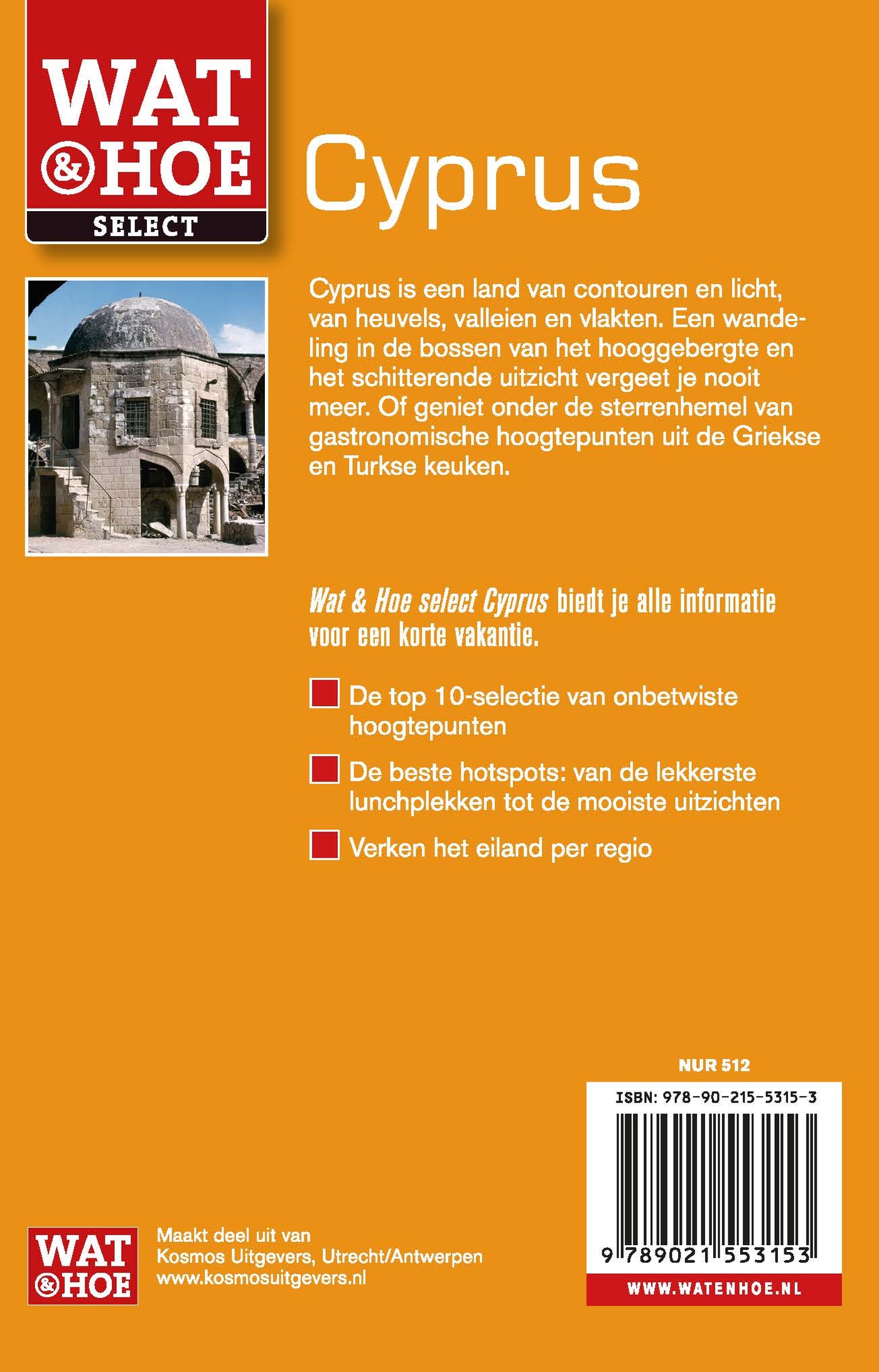Achterkant van Wat & Hoe Select Cyprus