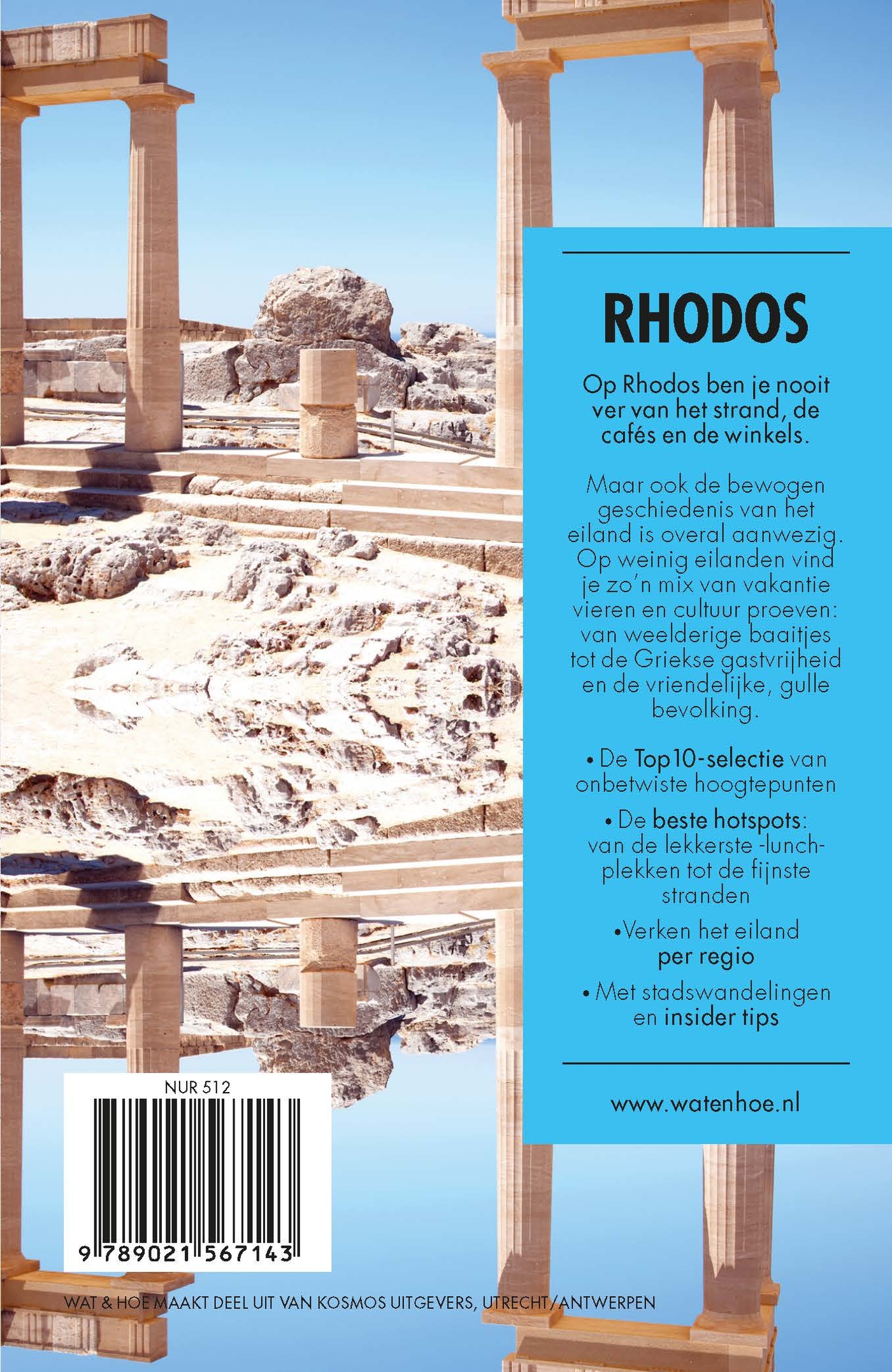 Achterkant van Rhodos