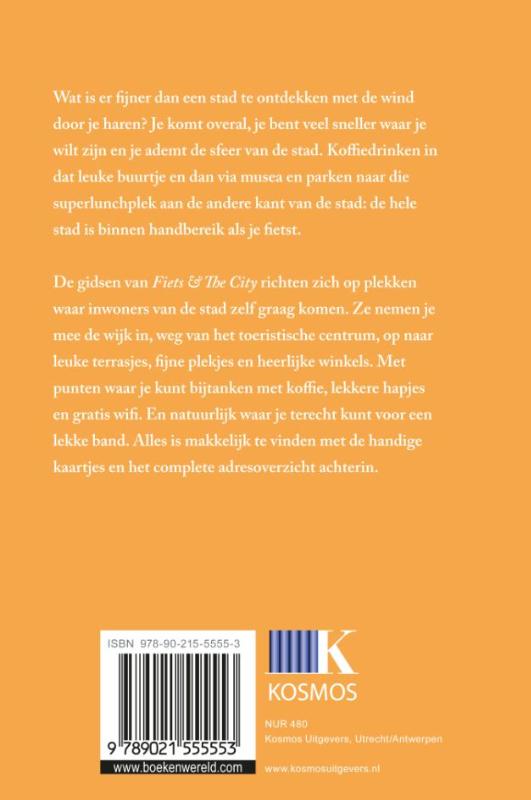 Achterkant van Fiets + The City: Amsterdam