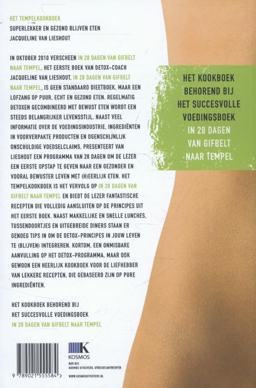 Achterkant van Het tempelkookboek