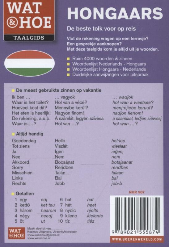 Achterkant van Hongaars