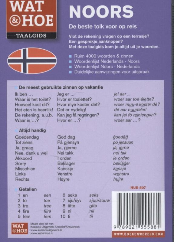 Achterkant van Noors