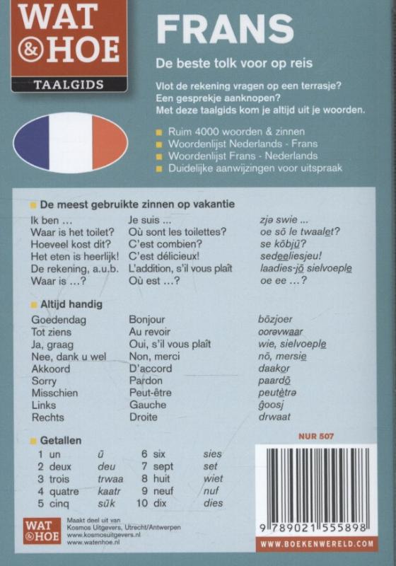 Achterkant van Frans