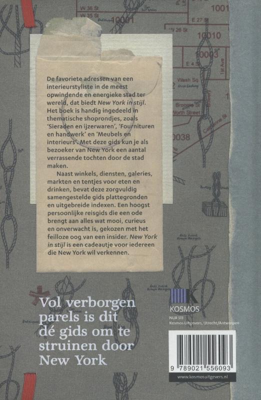 Achterkant van New York in stijl