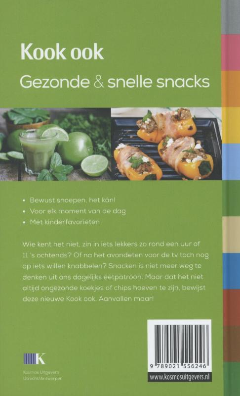 Achterkant van Kook ook gezonde en snelle snacks
