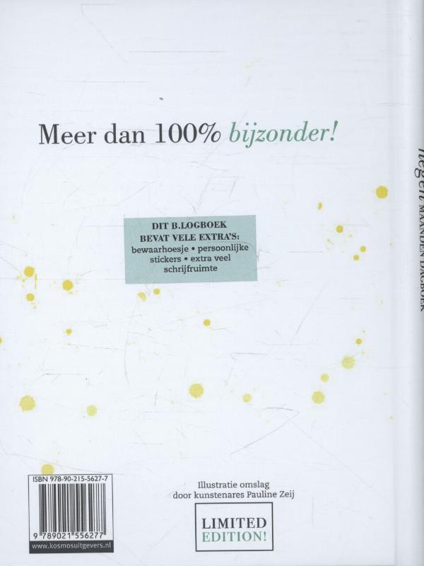 Achterkant van Negen maanden dagboek