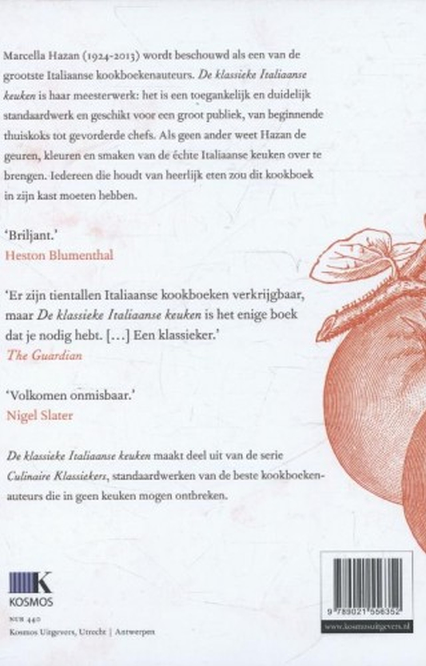 Achterkant van De klassieke Italiaanse keuken