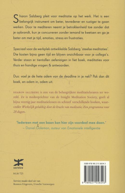 Achterkant van Meditatie op het werk