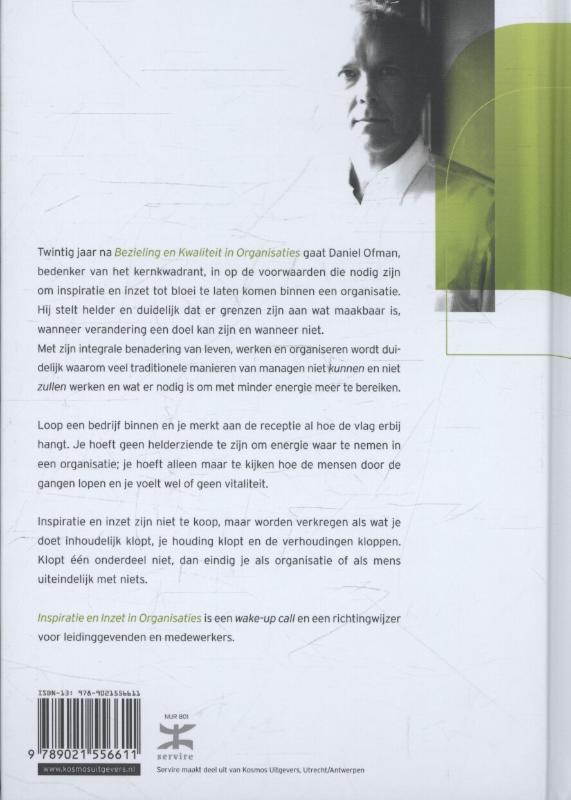 Achterkant van Inspiratie en inzet in organisaties