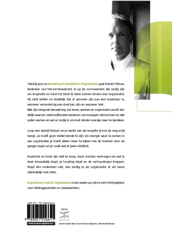Achterkant van Inspiratie en inzet in organisaties