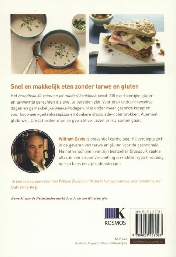 Achterkant van Broodbuik 30-minuten (of minder) kookboek
