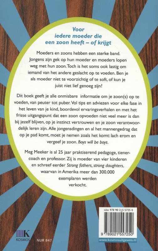 Achterkant van Het moeder/zoon handboek