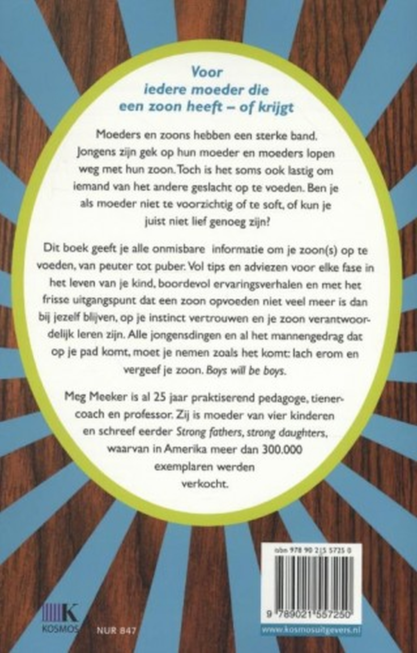 Achterkant van Het moeder/zoon handboek