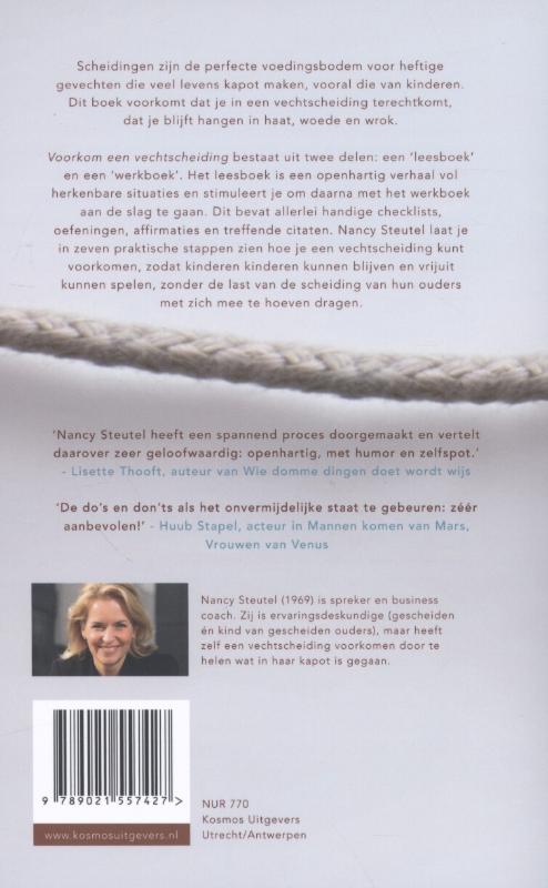 Achterkant van Voorkom een vechtscheiding