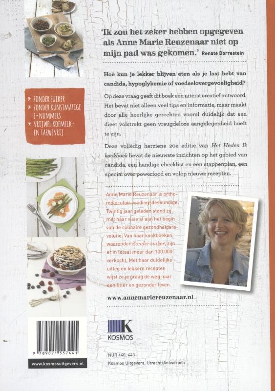 Achterkant van Natuurlijk! Het heden ik kookboek