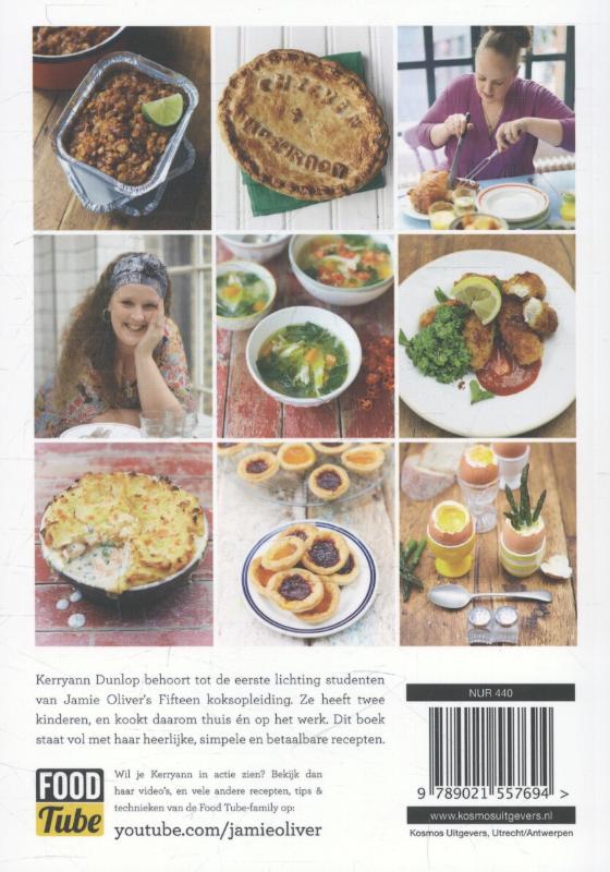 Achterkant van Het familiekookboek