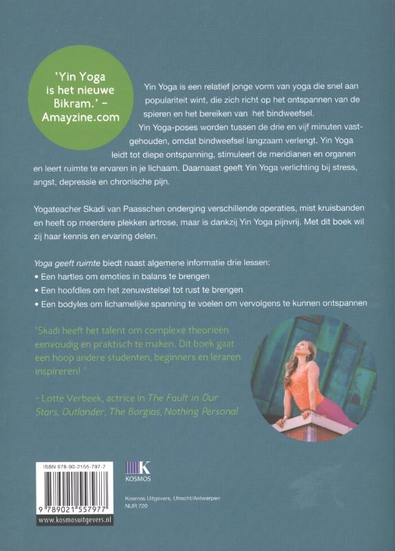 Achterkant van Yoga geeft ruimte