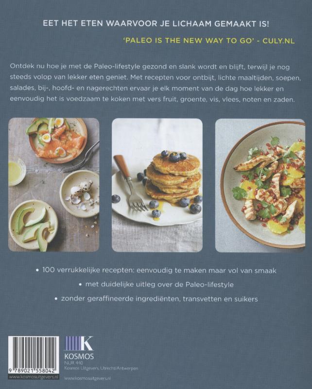 Achterkant van Het paleo kookboek