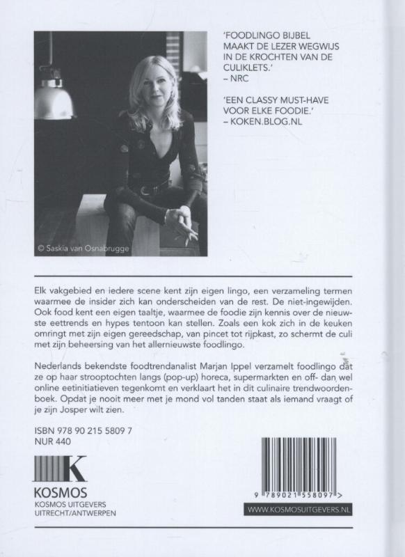 Achterkant van Foodlingo Bijbel