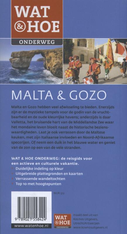 Achterkant van Wat & Hoe onderweg Malta & Gozo