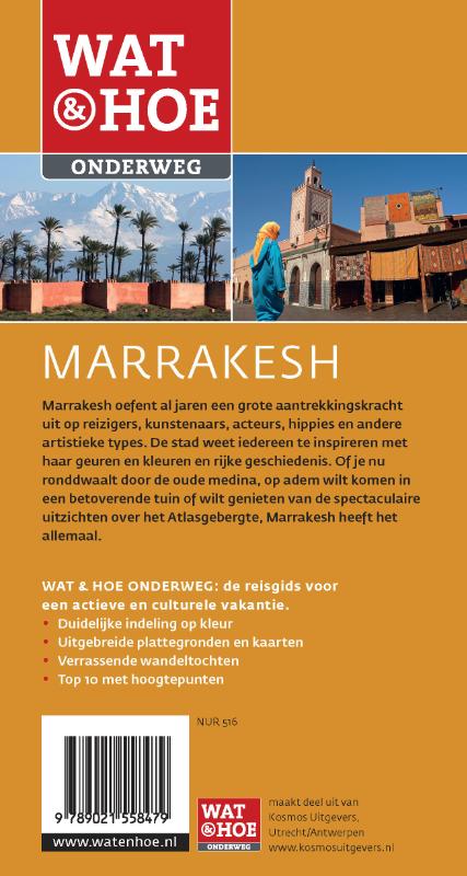 Achterkant van Wat & Hoe Onderweg Marrakesh