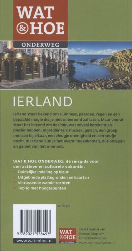 Achterkant van Wat & Hoe Onderweg Ierland