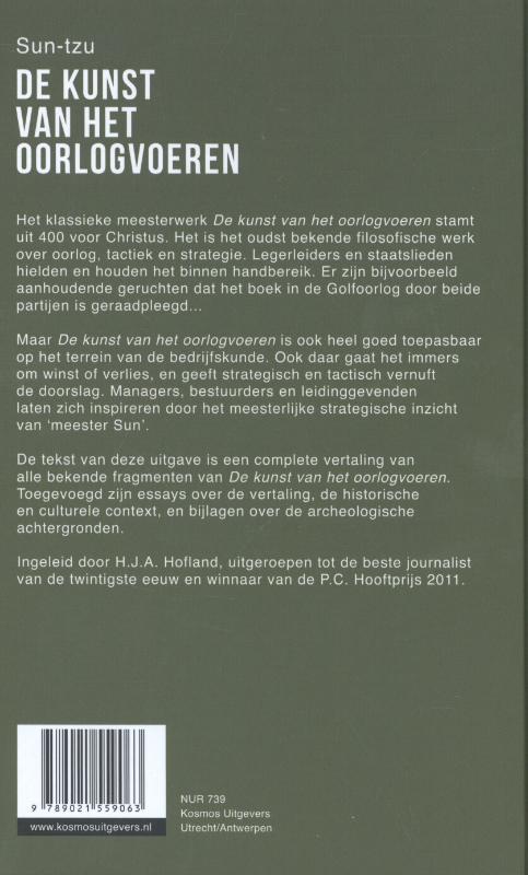 Achterkant van De kunst van het oorlogvoeren